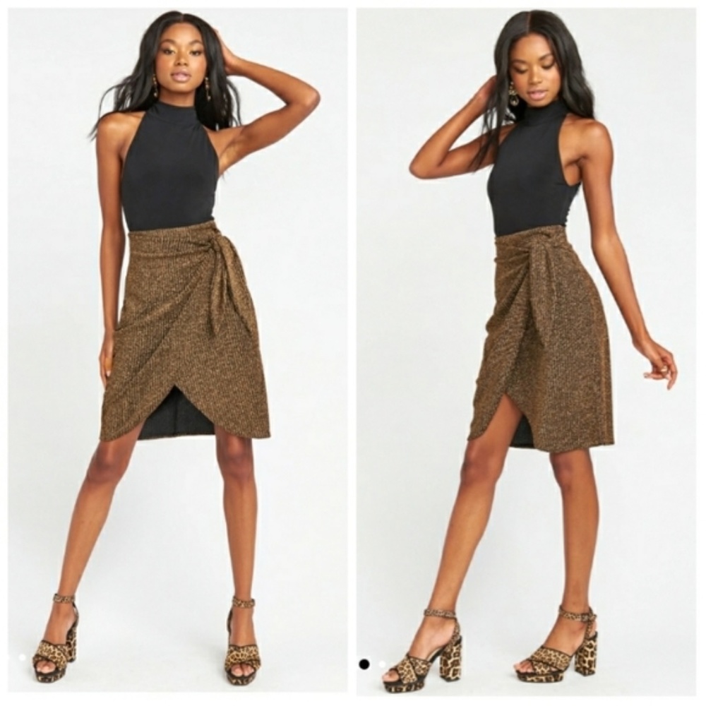 Show Me Your MuMu Brown Midi Skirt
